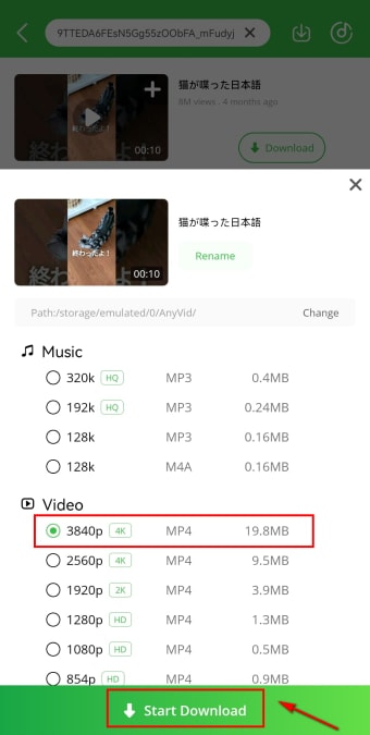 12 YouTubeショートを高画質で高速保存