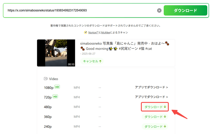 12 Twitter動画を保存する